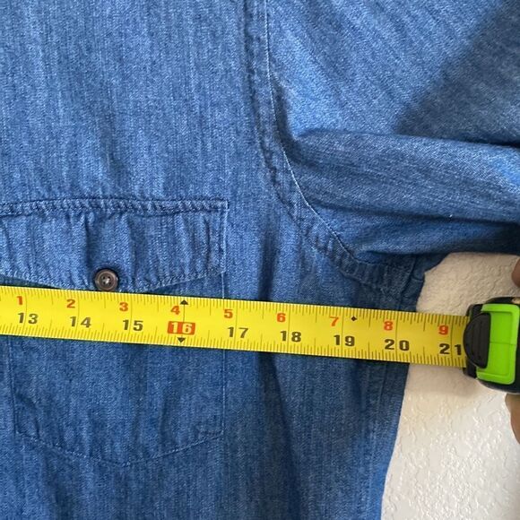 BOSS by Hugo Boss Men’s Denim Buttons Down Shirt Size S - Picture 4 of 5